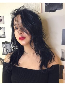 ジーナ(XENA) ネイビーブラックハイレイヤー