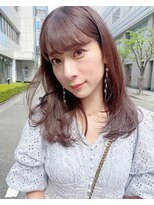 キピ(KIPI) 【早瀬忍　梅田中津】色っぽミディマロンブラウン