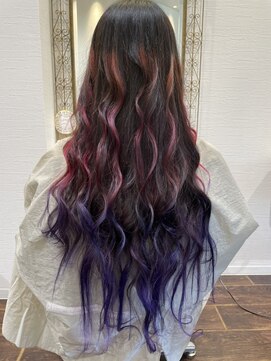 メレットバイホーム(Meret by Home) グラデーション/ラズベリー×ヴァイオレットナイト/30代40代50代