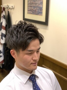 ヒロギンザバーバーショップ 神楽坂店(HIRO GINZA BARBER SHOP) ビジネスショート+アイロンパーマ