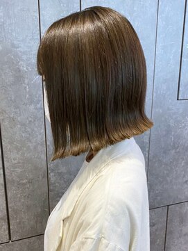 アイティーバイアルバム 松戸店(IT by ALBUM) 切りっぱなしボブ_くすみブルーミニウルフテラコッタ_ba350871