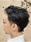 ツーブロックショート × メンズカット