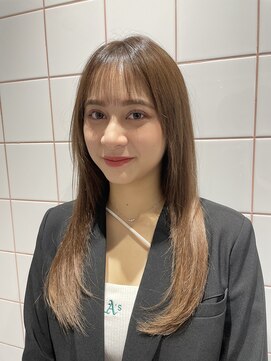 ロンドルーチェ 心斎橋(Lond luce) ダークアッシュ/ミディアムレイヤーカット［髪質改善/縮毛矯正］