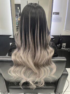 ヘアーデザイン ジェルム(Hair Design germe) エクステでバレイヤージュ風