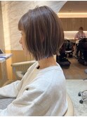 ◯イメチェンハッシュカットフルバング似合わせカットくびれボブ