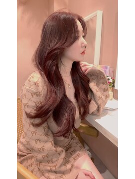 ユニ 表参道(uni) 【YUKI】韓国レイヤーカットピンクブラウン