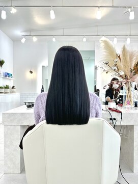 アオ 甲府本店(AO) 《AO hair》地毛風カラー×パッツンロング