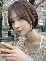 サンド 池袋 2nd(sand)&nbsp;顔周りレイヤー小顔丸みショート/黒髪地毛風カラー/池袋