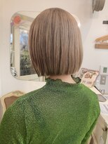 シェノン 赤羽店(CHAINON)&nbsp;2025ぱつっとラインボブハイトーンミルクティー駅近美容室赤羽