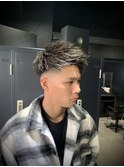 ジェットモヒカン×スキンフェード×アシメ×メンズショート