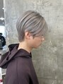 メンズサロン キング 枚方店(Men’s salon K!ng)&nbsp;全頭フルブリーチ/パールシルバーカラー/プラチナシルバー