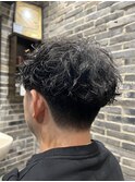 スペインカール/スパイキーショート/ブルーブラック/御徒町