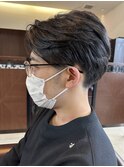 アップバング メンズショート ツーブロック