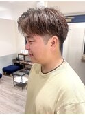 【早坂駆留】ツイストスパイラルパーマ吉祥寺アップバングメンズ