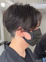 センターパートニュアンスパーマ韓国カルマパーマコンマヘア