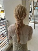 ヘアセット/ヘアアレンジ/ダウンスタイル/編みおろし