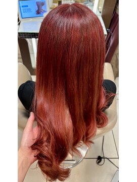 スタイル 横浜(STYLE) 【担当 金光】ダブルカラー/1ブリーチ/中明度/レッド/