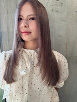 ラニヘアサロン(lani hair salon)&nbsp;ミルクティーカラー/ベージュカラー/ストレートヘア