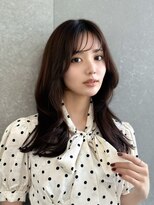 シーシンジュク 新宿南口(Sea shinjuku)&nbsp;ココアベージュ×レイヤー[小顔/黒髪/オリーブグレー]