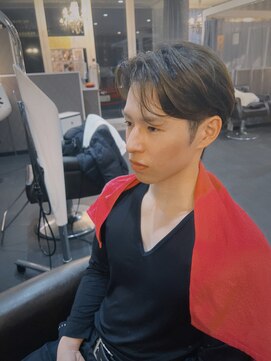 大人色気センターパートショート