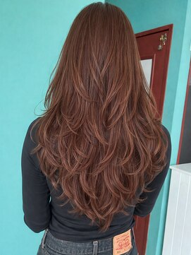 モルト 麻生(molt) 海外風 韓国風 ハイレイヤーカット カッパーブラウン