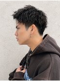 刈上げ/2ブロック/アップバング