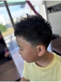 キッズカット　スッキリアシメスタイル