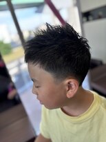 サロン ド 榮(Salon de 榮) キッズカット スッキリアシメスタイル