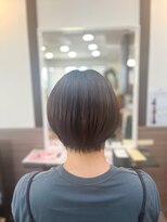 トップヘアー 玉島店(TOP HAIR) 《TOPHAIR 玉島店/ もも》ブラウン×丸みショート