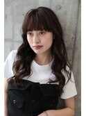 ウェーブ巻き/ショコラブラウン/韓国風レイヤーカット