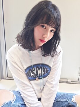 アクシス 栄ガスビル店(`AXIS) AXIS【naya's style】オルチャンシースルーバングキンタンバル