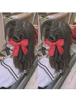 ヘアセット アリエス 新宿駅前店(aries)&nbsp;ハートハーフツイン