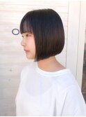 ［OCEAN　Hair&Life]切りっぱなし☆ミニボブ☆ウェットヘア☆