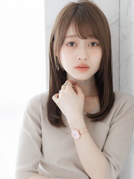 ローマ ギンザ(ROMA Ginza) 【ROMA】ブリーチなし/美肌グレージュ/ナチュラルストレート