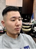 【戸田公園5分/メンズバーバー】アップバングクロップ×フェード
