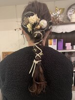ヘアーデザイン シュシュ(hair design Chou Chou by Yone)&nbsp;卒業式アレンジ/卒業式/ヘアセット/編みおろし