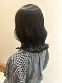 ダークグレージュ×ボブ