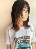 顔周りレイヤーにインナーオレンジ