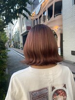 ≪　秋ピンクブラウン×切りっぱなしボブ　≫