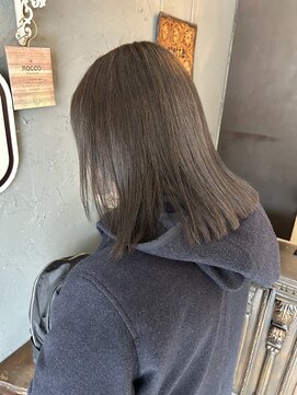 ベレッタ 枚方店(veretta.) グレージュ 担当:ばば/くすみcolor/ミディアムボブ/透明感カラー