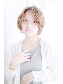 シュシュット(chouchoute) 美髪質改善ピンクブラウンエアリーロング切りっぱなしボブ/186