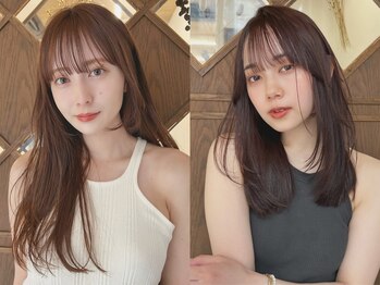 ブリンク(blink)の写真/垢抜けた印象に♪透き通るような色味が魅力！【シアカラー】で透明感のあるツヤ髪を手に入れて─。