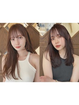 垢抜けた印象に♪透き通るような色味が魅力！【シアカラー】で透明感のあるツヤ髪を手に入れて─。