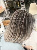 白髪ぼかしバレイヤージュ/大人女性バレイヤージュ