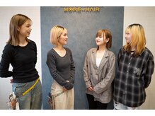 モアヘアー(MORE-HAIR)の雰囲気（女性スタイリストならではの目線で細やかな施術をご提供します♪）