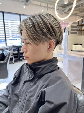 髪屋 紬 メンズ/メンズパーマ/メンズカット/センターパート