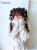 推し活ヘア☆ツインのハートアレンジ