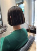 ワンレングス×大人ボブ/小顔/髪質改善/20代30代40代
