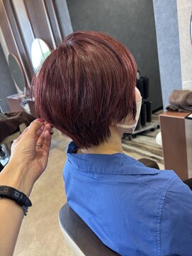 ヘアメイク アース 秋田仁井田店(HAIR & MAKE EARTH) 小顔ショート