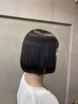 ファビ 渋谷(Fab) くびれヘア/暗めカラー/アプリコットオレンジ/縮毛矯正